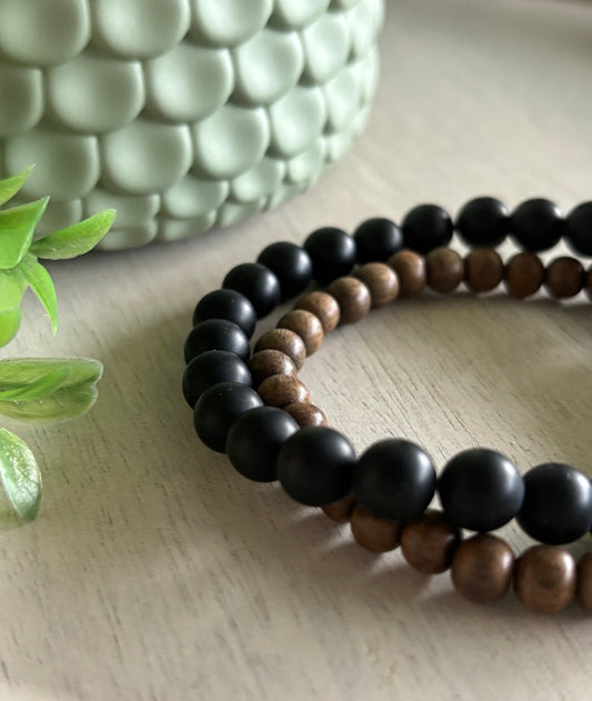 The Onyx & Grey Wood Stack